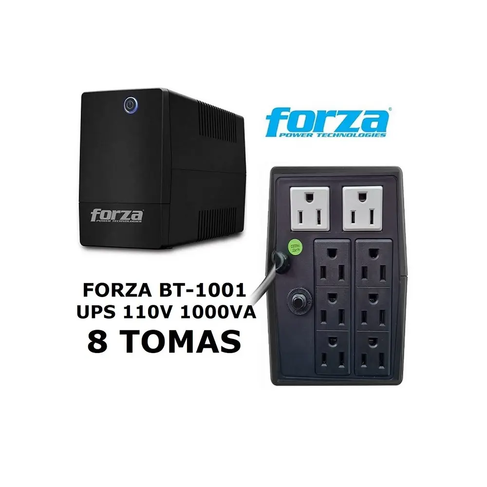 Forza BT-601 UPS 600VA/360W 120V 8-NEMA 50-60Hz