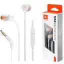 JBL Headphone T110 Wired In-ear White (S. Ame)