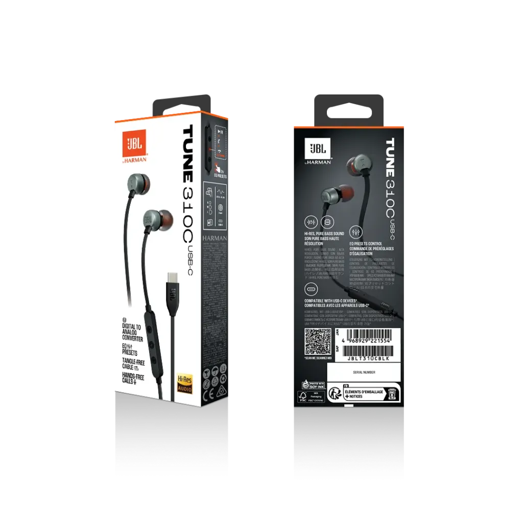 [50036401005] JBL Tune 310 usb-c - Negro