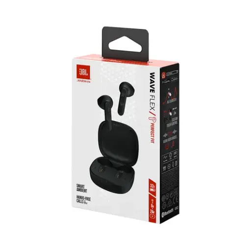 [JBLWFLEXBLK] JBL Headhpones Wave Flex Truly Wireless Black SA