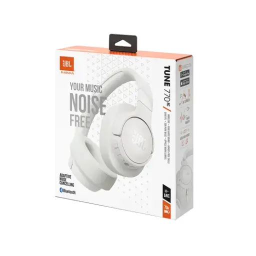 [JBLT770NCWHTAM] JBL Tune 770 BT Headphone Noise Cancelling Over Ear White